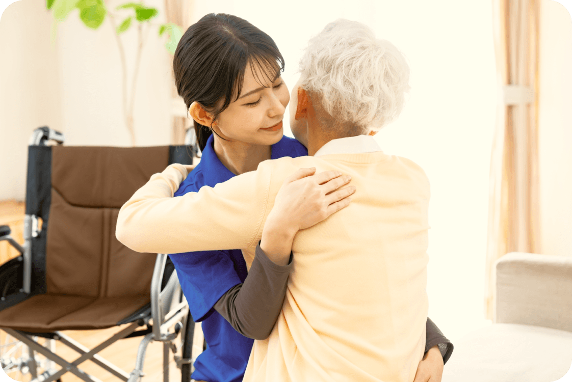 スタッフと利用者さんの様子